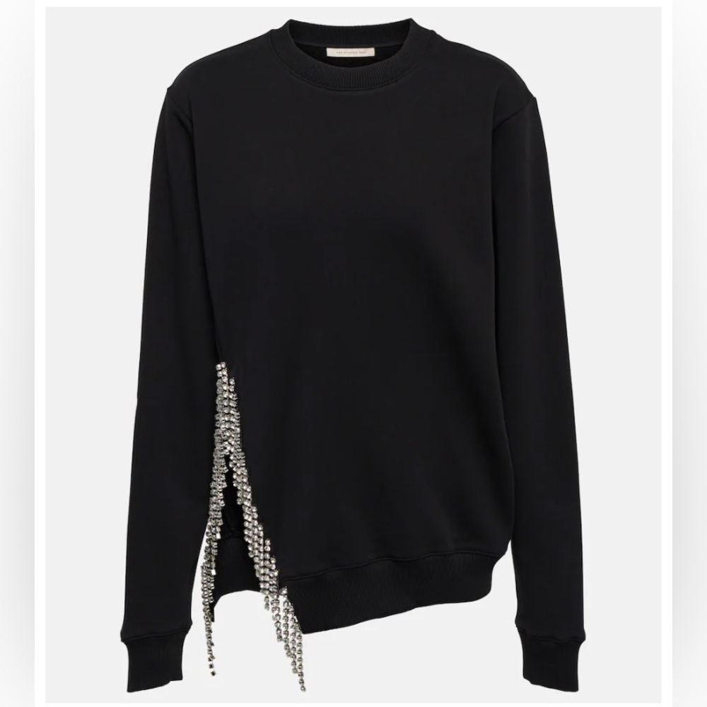 CHRISTOPHER KANE Embellished side-slit sweatshirt L - Picture 3 of 14